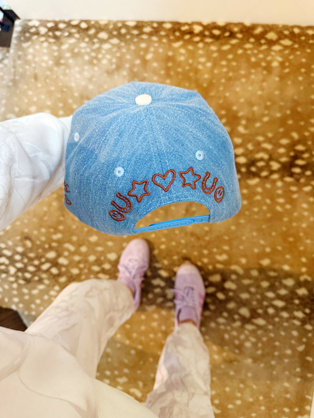 mother polka dot trucker hat
