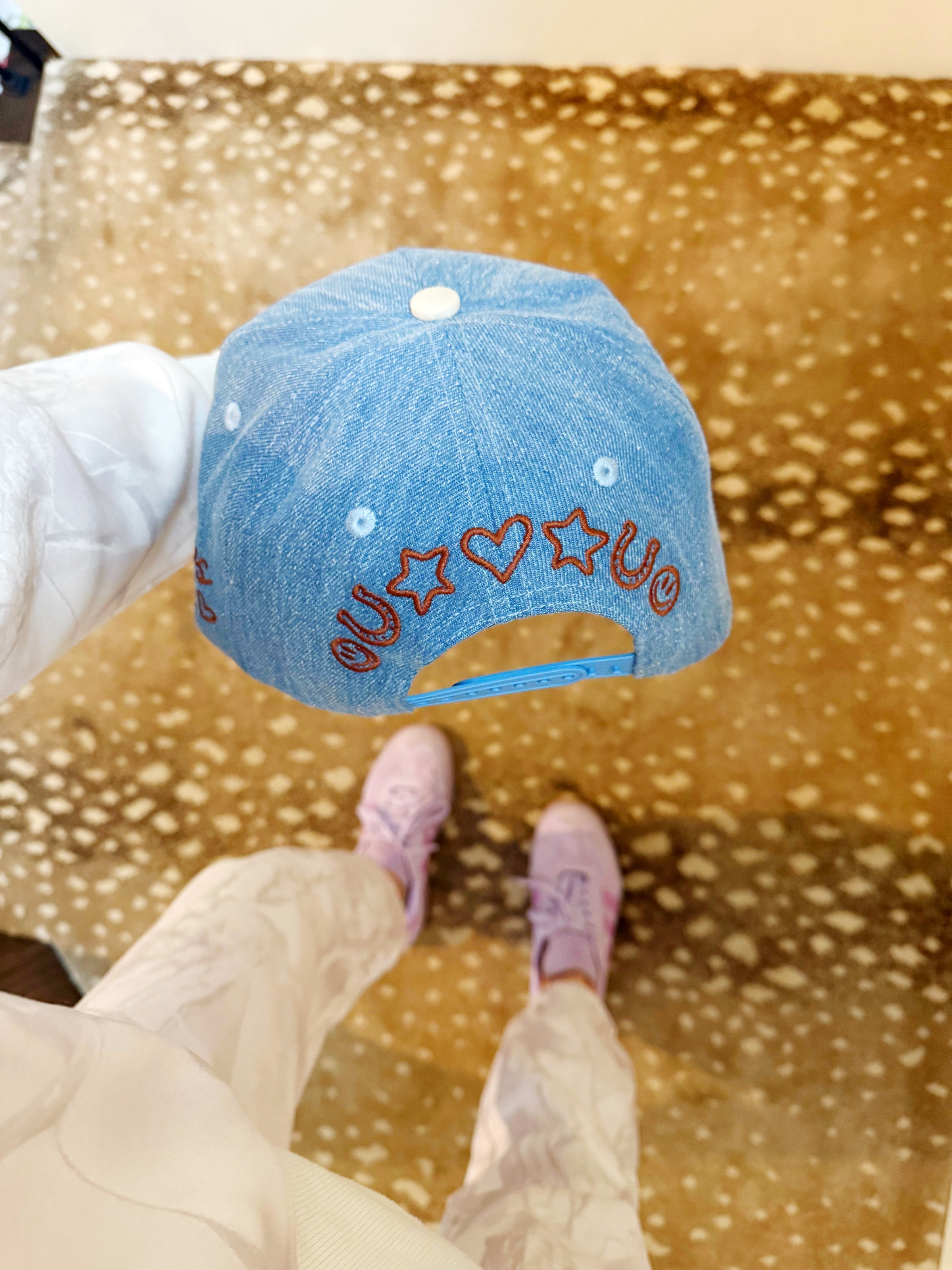 mother polka dot trucker hat