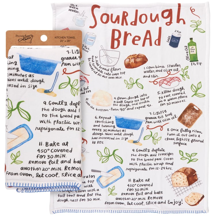 sourdough bread recipe kitchen towel