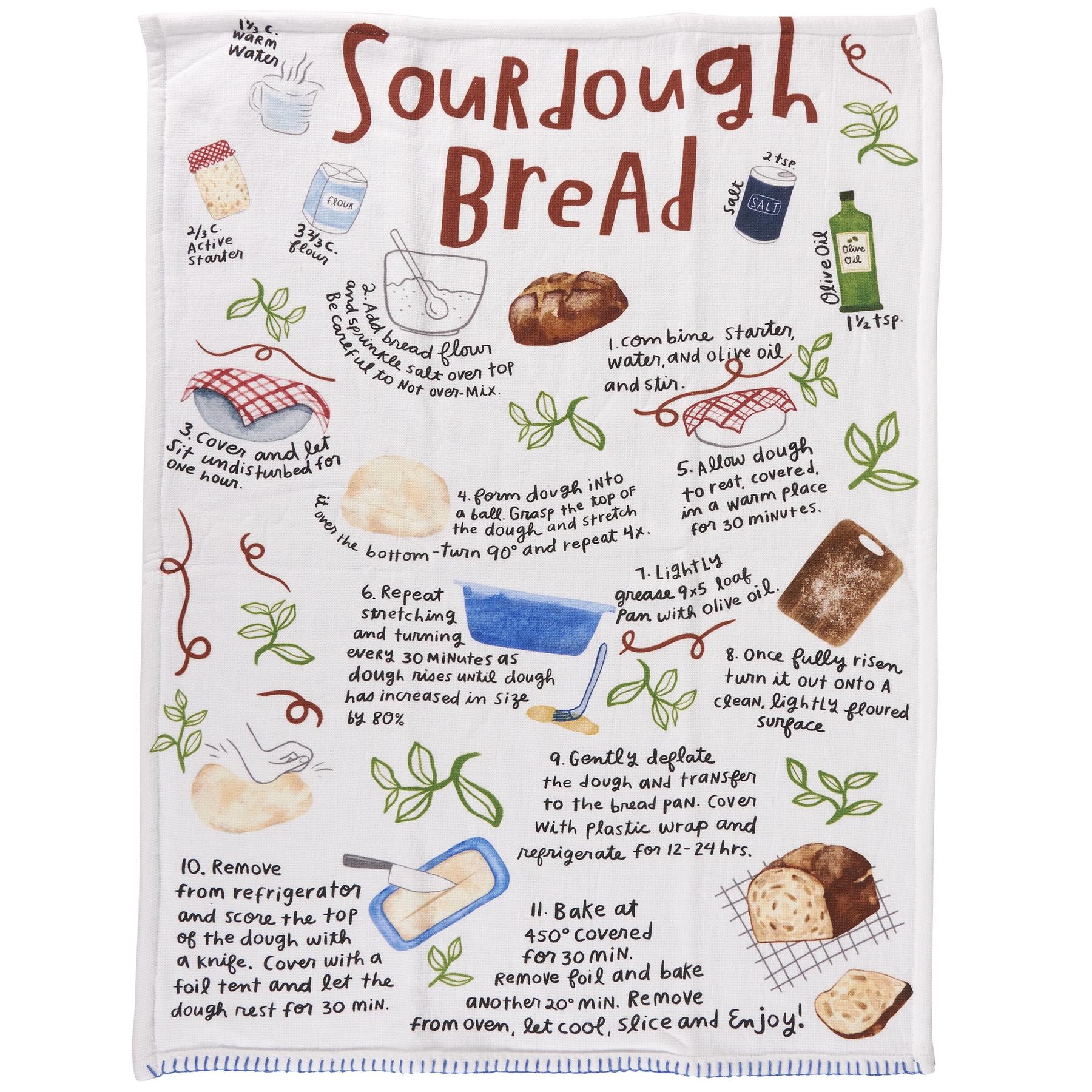 sourdough bread recipe kitchen towel