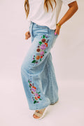 evie embroidered floral jeans