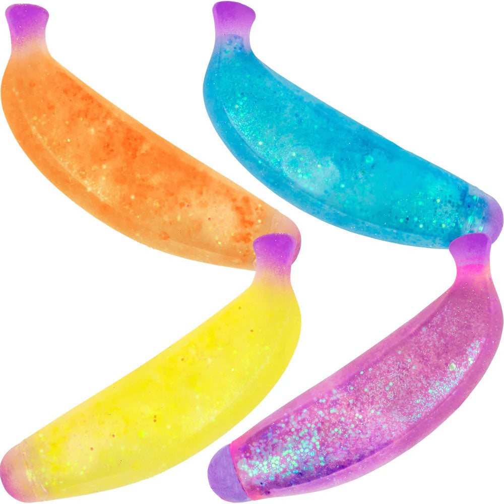 glitter banana squishy