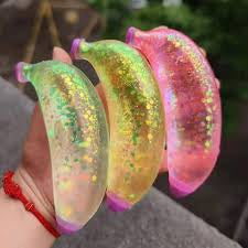 glitter banana squishy