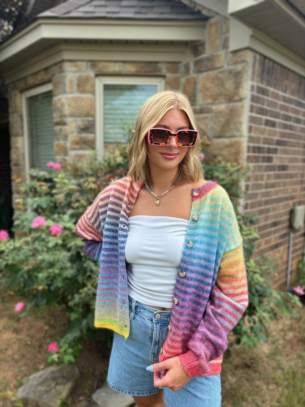 pink + red deco sunglasses