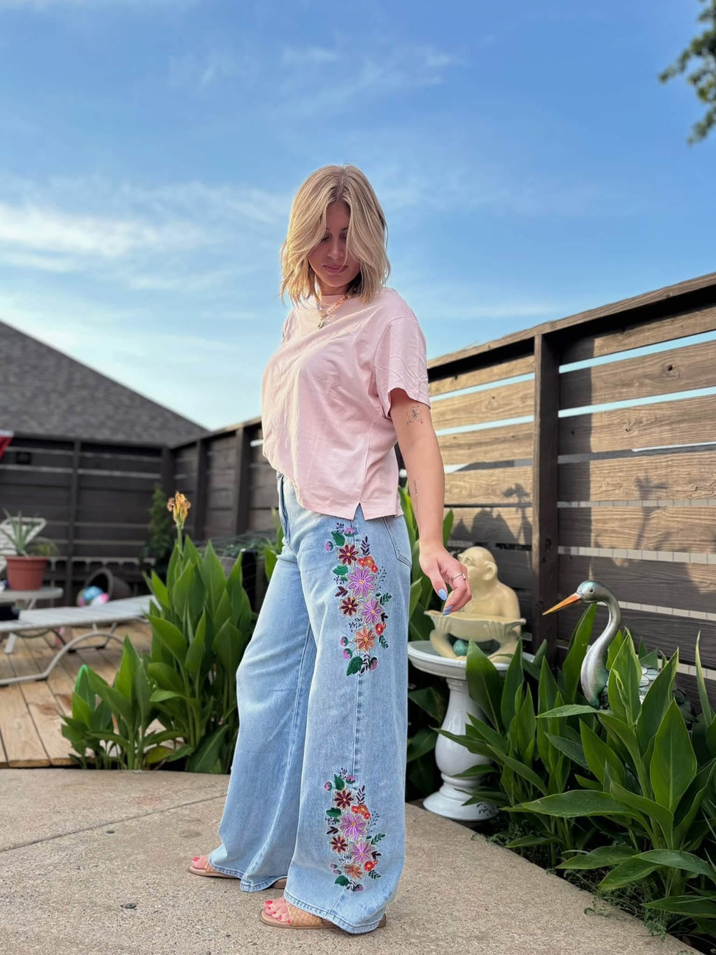 evie embroidered floral jeans