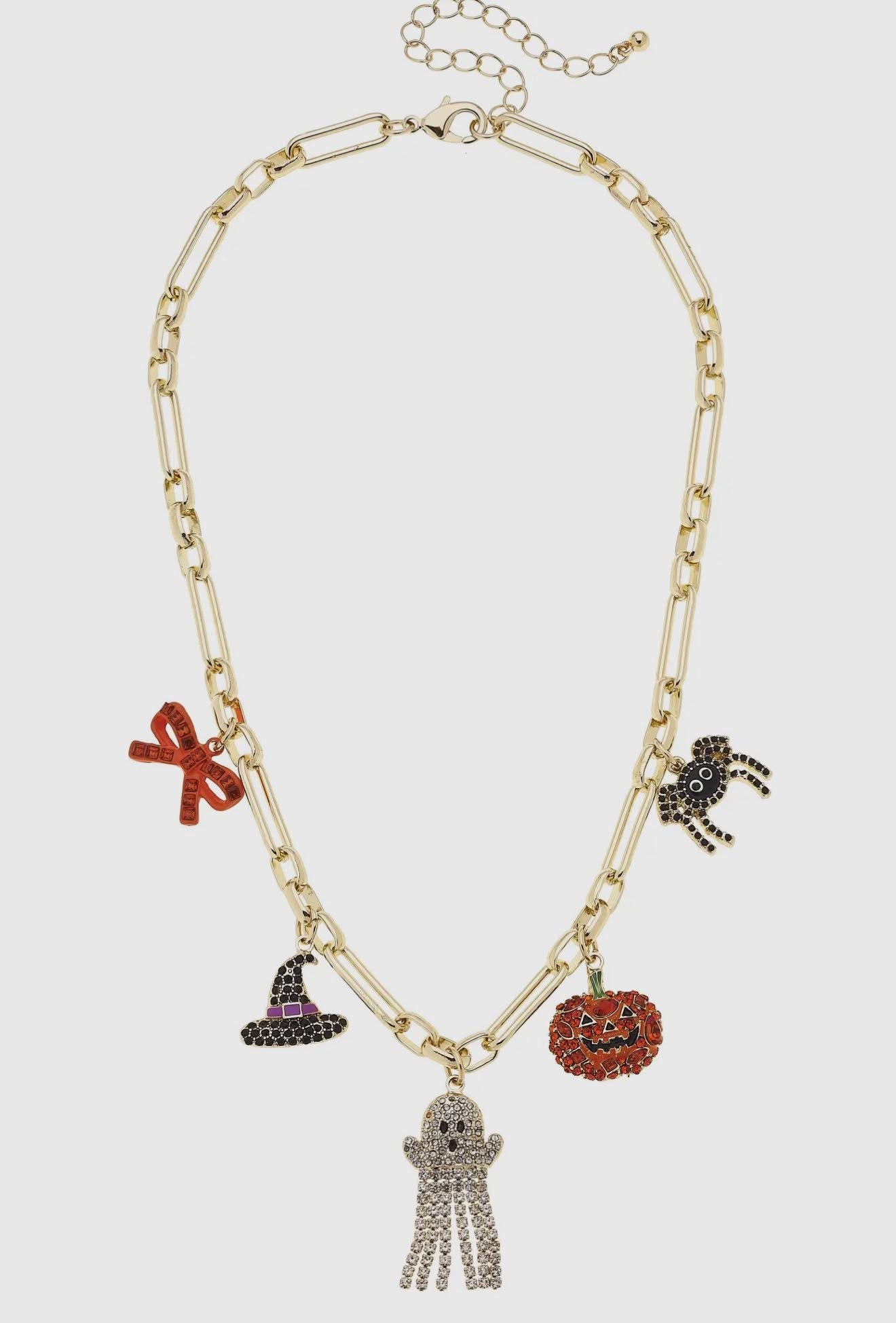 halloween charm necklaces