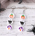 halloween cookie charm earrings
