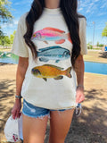 rainbow trout trio tee