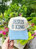 Jesus is king trucker hat