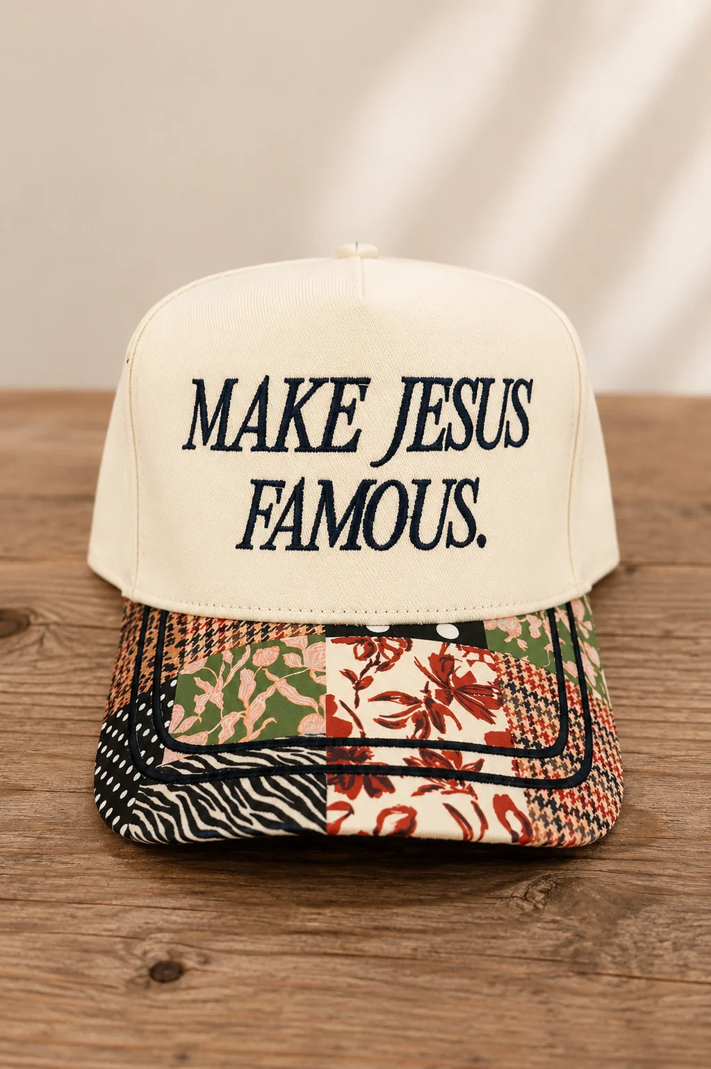 make Jesus famous trucker hat