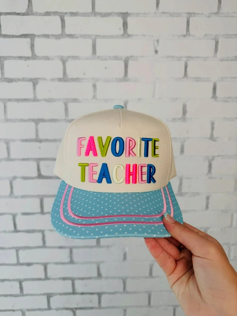 favorite teacher trucker hat