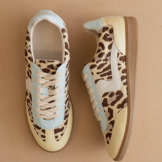 the kyla baby leopard classic low top sneakers