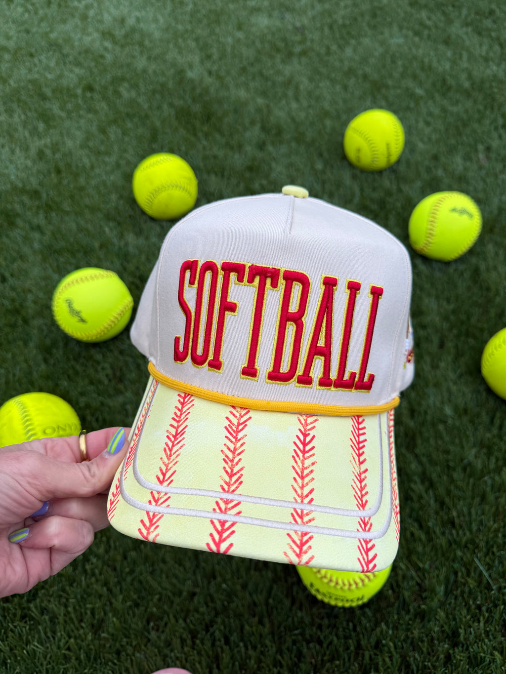 softball trucker hat