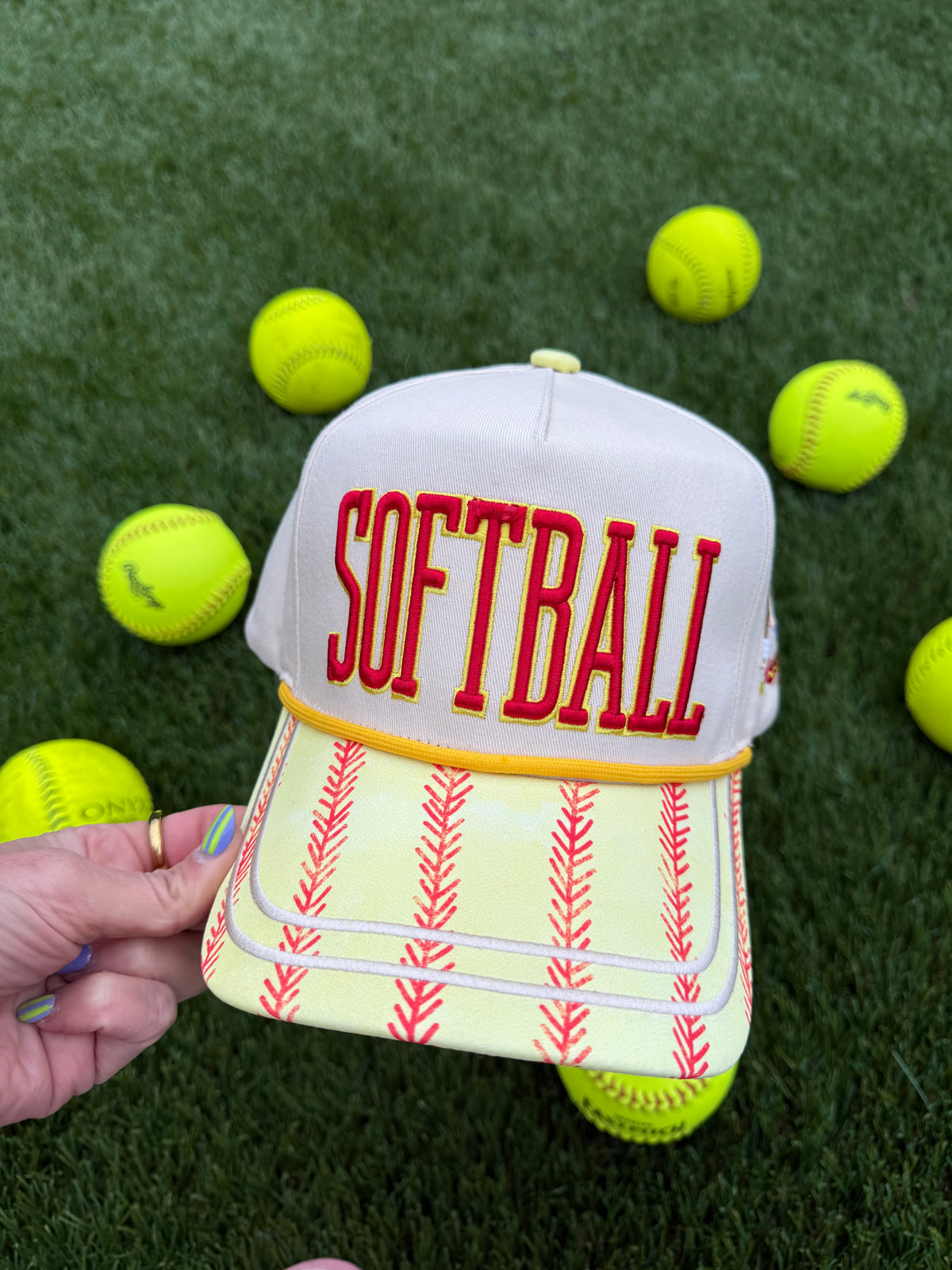 softball trucker hat
