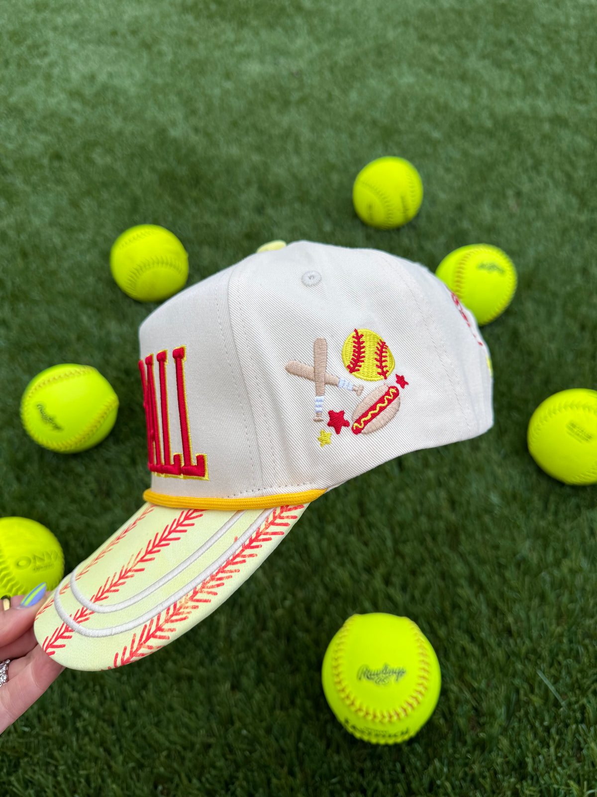 softball trucker hat