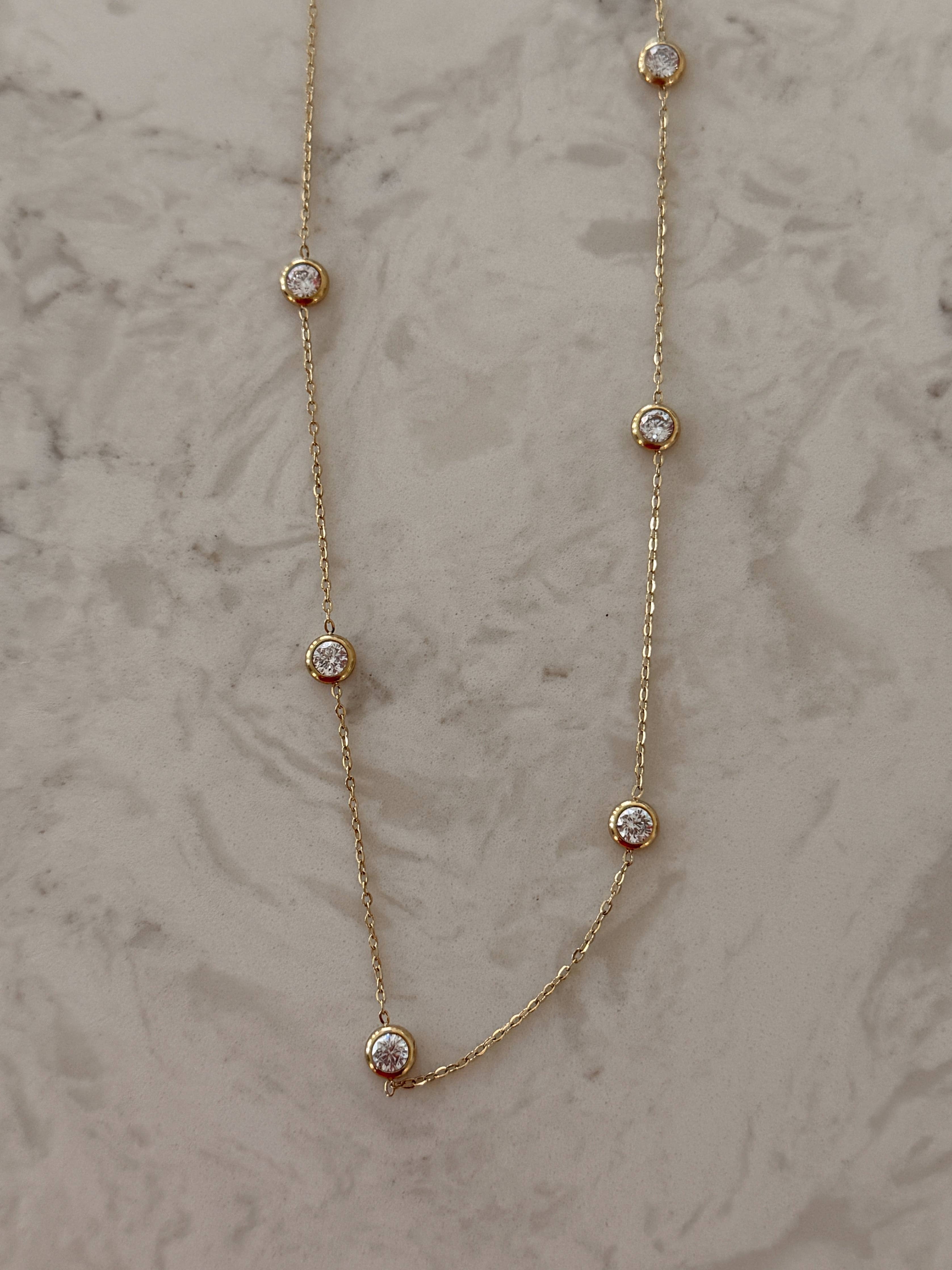 dainty diamond chain