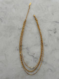 triple layered chain necklace