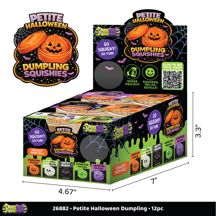 mini halloween squishy dumplings