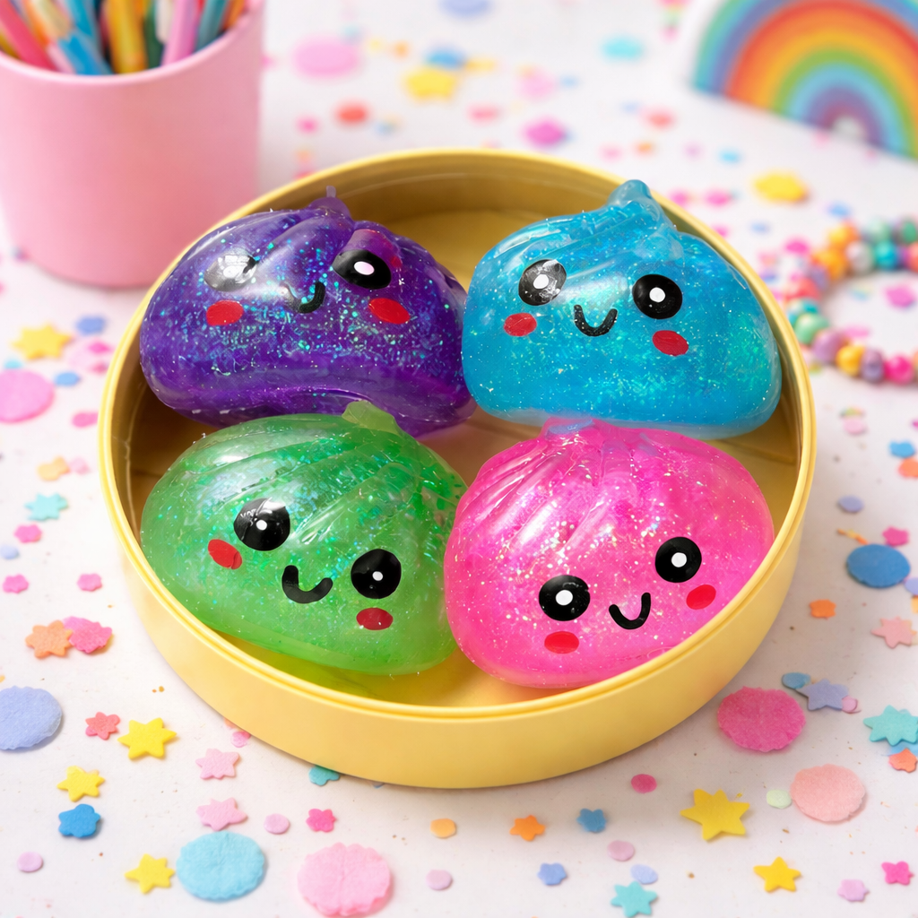 mini dumpling squishies (set of 4)