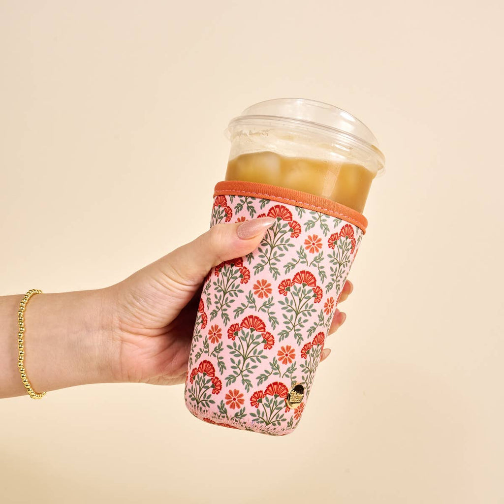 sip savvy drink sleeve large everbloom dusty rose