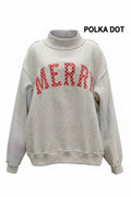 “merry” varsity mockneck
